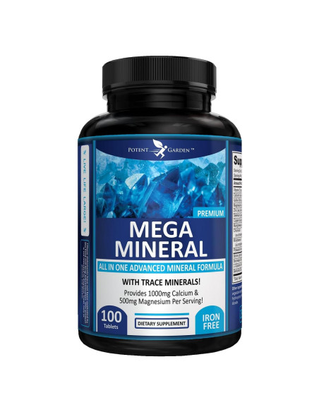 Suplemento Multimineral Potent Garden Mega Minerals 100 Pastillas