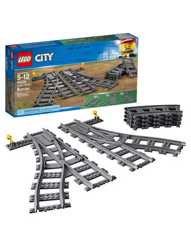 LEGO City Pistas de Cambio 60238 8 Piezas para Niños