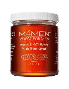 Cera de Azúcar Orgánica MOOM 340g para Eliminación de Vello Masculino