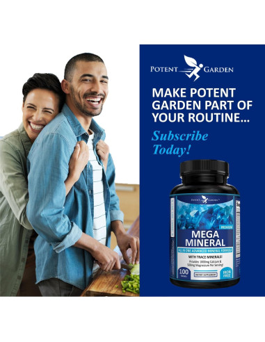 Suplemento Multimineral Potent Garden Mega Minerals 100 Pastillas