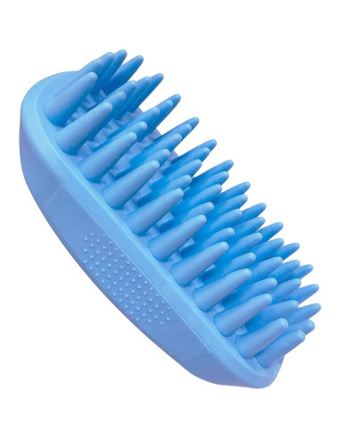Cepillo de Silicona para Mascotas ZOOPOLR Azul 12.8x6.8cm
