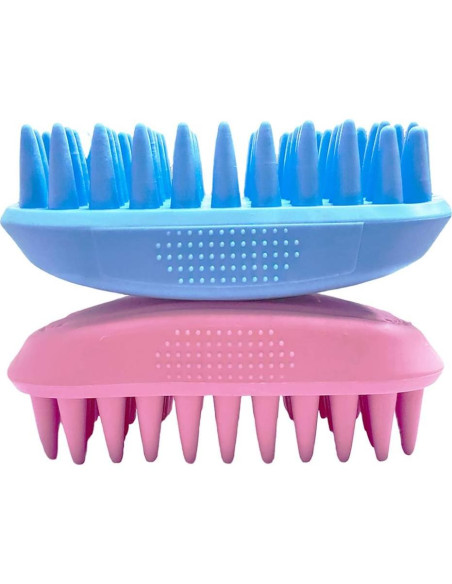 Cepillo de Silicona para Mascotas ZOOPOLR Azul 12.8x6.8cm
