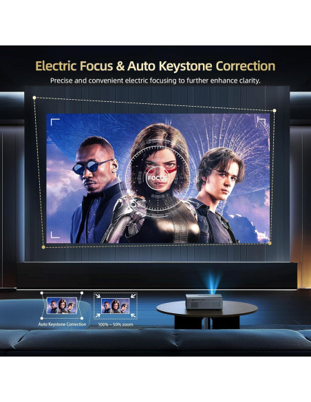 Proyector Inteligente OWNKNEW GC357 4K WiFi6 Bluetooth Dolby