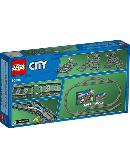 LEGO City Pistas de Cambio 60238 8 Piezas para Niños