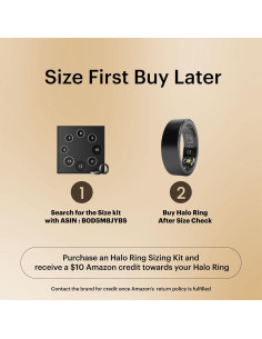 Anillo Halo Inteligente Yeyro 2024 - Monitoreo Salud y Sueño T10 2