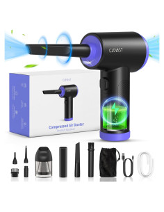 Soplador de Aire Comprimido CLEVAST 3 en 1 Inalámbrico LED