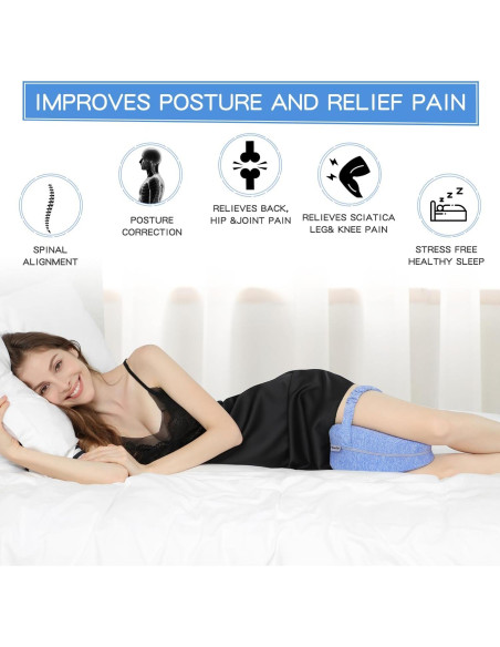 Almohada Ergonómica para Piernas BEAUTRIP - Espuma Viscoelástica Almohada Ergonómica para Piernas BEAUTRIP - Espuma Viscoelástica