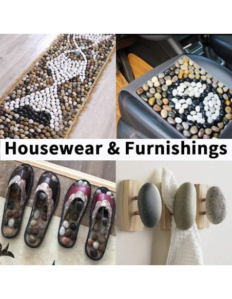 Grava Pulida OUPENG 0.91 KG Piedras Naturales Decorativas