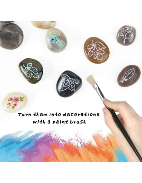 Grava Pulida OUPENG 0.91 KG Piedras Naturales Decorativas