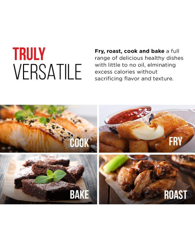 Freidora de Aire Chefman Pequeña 3.6 Qt Digital Antiadherente