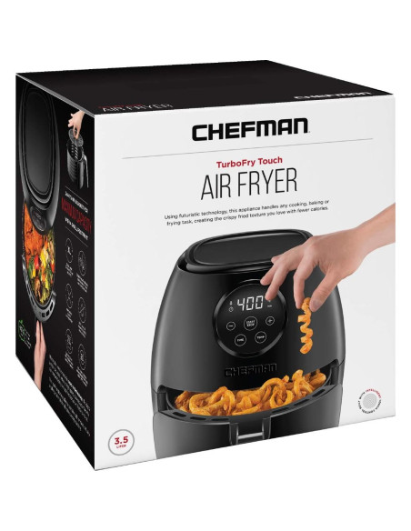 Freidora de Aire Chefman Pequeña 3.6 Qt Digital Antiadherente