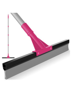 Escoba de Goma para Piso BURFERLY 60 cm Mango Ajustable Rosa