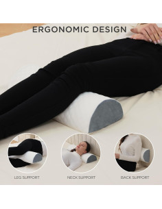 Almohada en Forma de Media Luna Flyxunfri para Dormir 52 cm 2