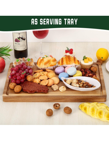 Tabla de Cortar XL de Madera de Acacia GAOMON 45.72x30.48 cm