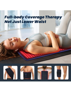 Alfombra de Terapia de Luz Roja Elfeye 80x29 cm 360 LEDs 2