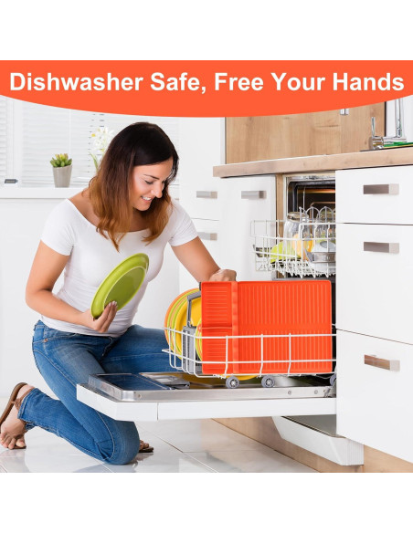 Alfombrilla de Silicona GOSALISU para Parrilla 42x28 cm Naranja