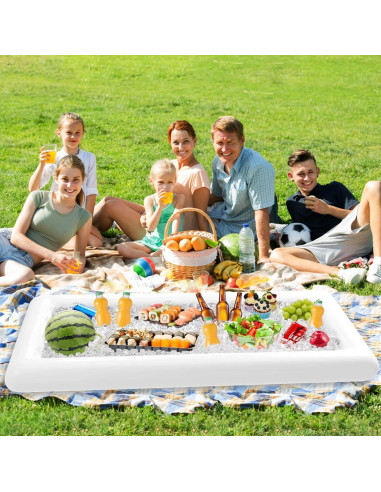 Barra de Servicio Inflable Jasonwell 131x62 cm Fiesta Tropical