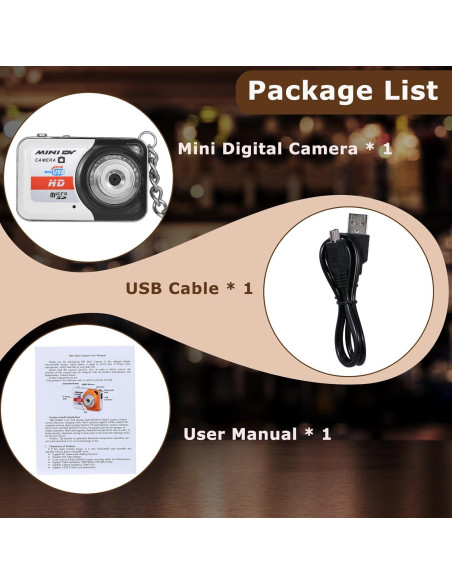 Cámara Digital Andoer X6 Compacta 1.3 MP Gris con 32 GB