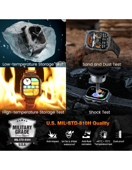 Reloj Inteligente KOSPET Tank M3 Militar 50m Resistente Reloj Inteligente KOSPET Tank M3 Militar 50m Resistente