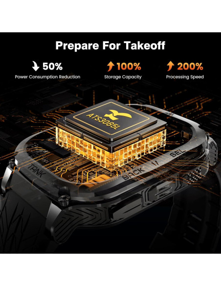 Reloj Inteligente KOSPET Tank M3 Militar 50m Resistente Reloj Inteligente KOSPET Tank M3 Militar 50m Resistente