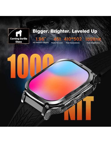 Reloj Inteligente KOSPET Tank M3 Militar 50m Resistente