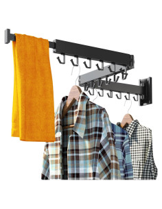 Estante Plegable para Secar Ropa HEILAIYI Montaje en Pared