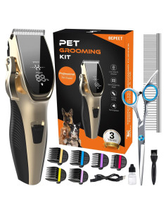 Kit de Aseo para Perros OCPEET 4 en 1 Inalámbrico Dorado