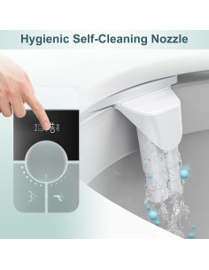 Accesorio de Bidet Shikitek Ultra Delgado Autolimpiante Negro 2