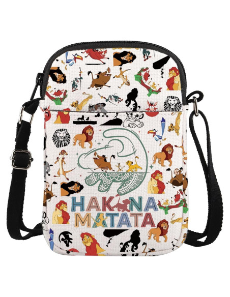 Bolsa Cruzada de Algodón y Lino ENSIANTH - 21x15 cm - León