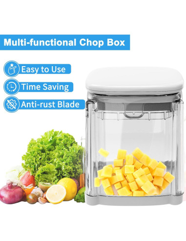 Cortador de Papas Fritas CrazyQueen 4 en 1 - Picador Manual de Verduras