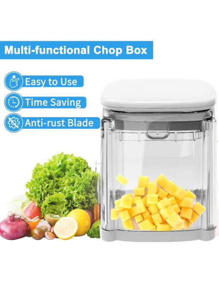 Cortador de Papas Fritas CrazyQueen 4 en 1 - Picador Manual de Verduras