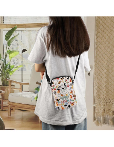 Bolsa Cruzada de Algodón y Lino ENSIANTH - 21x15 cm - León