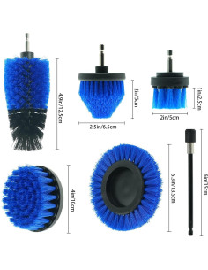 Juego de cepillos de limpieza para taladro Sayutie 7 piezas 2