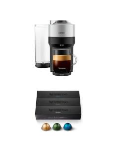 Máquina de Café Nespresso Vertuo Pop+ De'Longhi Plata 30 Cápsulas