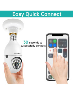 Cámara de Seguridad Inalámbrica Noonkey E27 3MP 360 WiFi 2