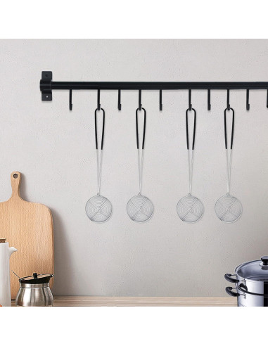 12 Cucharas Coladoras de Acero Inoxidable Worldity 26.98 cm