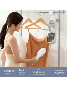 Vaporera de Ropa Pretty Moment 1500W Tanque 400ml Blanco 2