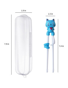 Palillos de Entrenamiento para Niños Bolonie - Azul, 18.8 cm 2