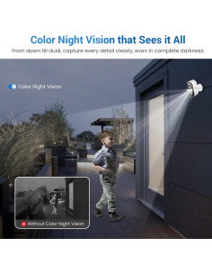 Cámara de Seguridad Inalámbrica BoilNano M9 1080p con Visión Nocturna 2