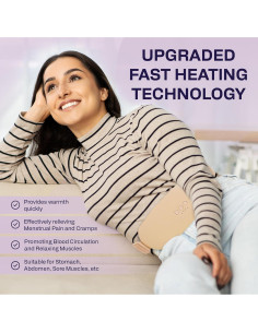 Almohadilla Calefactora Menstrual AWD Nude Inalámbrica 4 Niveles 2