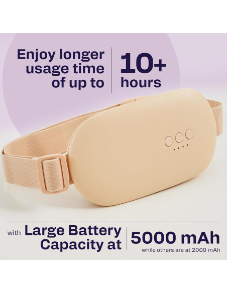 Almohadilla Calefactora Menstrual AWD Nude Inalámbrica 4 Niveles