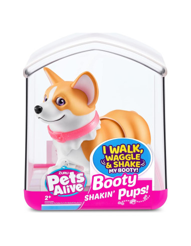 Cachorros Interactivos ZURU Corgi y Pug - Juguetes Mini 2 Piezas