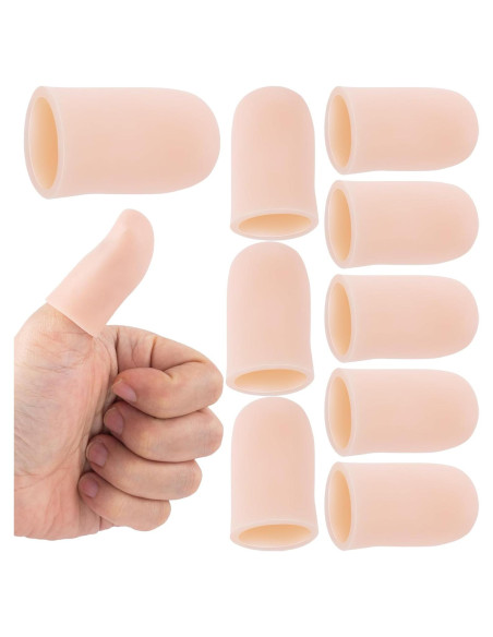 10 Protectores de Dedos de Silicona SmallCat - Alivio Artritis