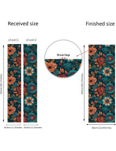 Calcomanía Vinilo Texturizado Efecto Cuero funlife 56x163cm 2pcs 2