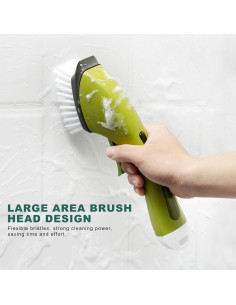 Cepillo de Cocina Zerodis con Dispensador de Jabón Verde 2