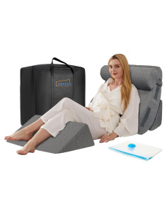 Juego de 4 Almohadas en Cuña BIEEZZK - Espuma Viscoelástica