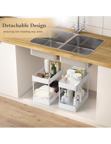 Carro de Almacenamiento danpinera Blanco 3 Niveles Rodante