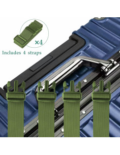 Correas de Equipaje MAGARROW 1.5" Ajustables Verde Militar 2