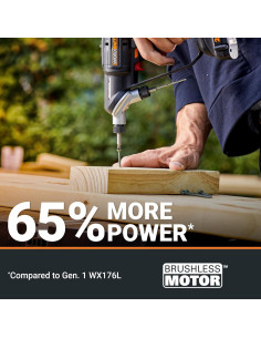 Taladro Atornillador WORX Nitro 20V SwitchDriver 2.0 con 85 Accesorios 2