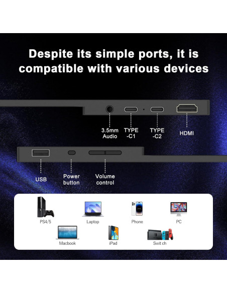 Monitor Portátil 10.5" Topmonitor 1920x1280 FHD 500nits